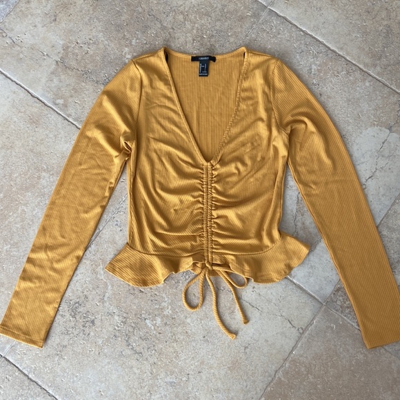 Forever 21 ribbed blouse never worn in a large - Picture 2 of 2